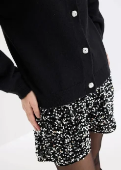 Damen bonprix Bekleidung·Umstandsmode|Bekleidung·Jeans|Strickjacke mit dekorativen Knöpfen