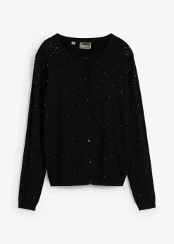 Damen bonprix Bekleidung·Umstandsmode|Strickmode|Strickjacke mit Glitzersteinchen