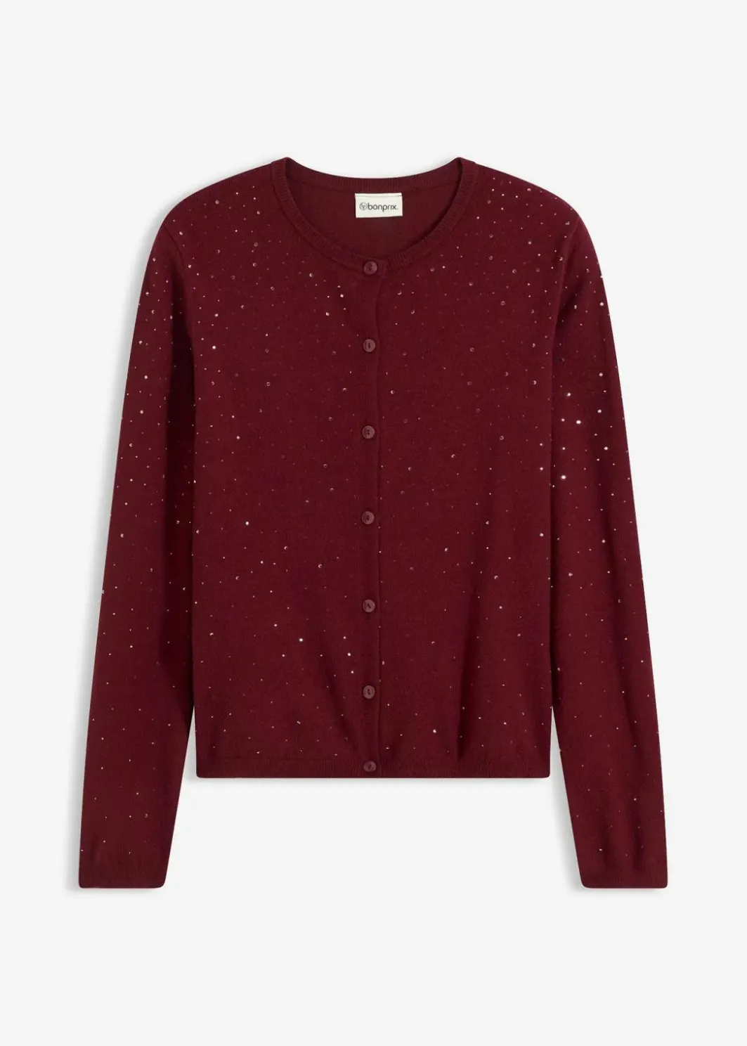 Damen bonprix Bekleidung·Umstandsmode|Strickmode|Strickjacke mit Glitzersteinchen