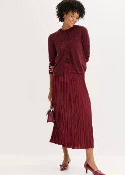 Damen bonprix Bekleidung·Umstandsmode|Strickmode|Strickjacke mit Glitzersteinchen