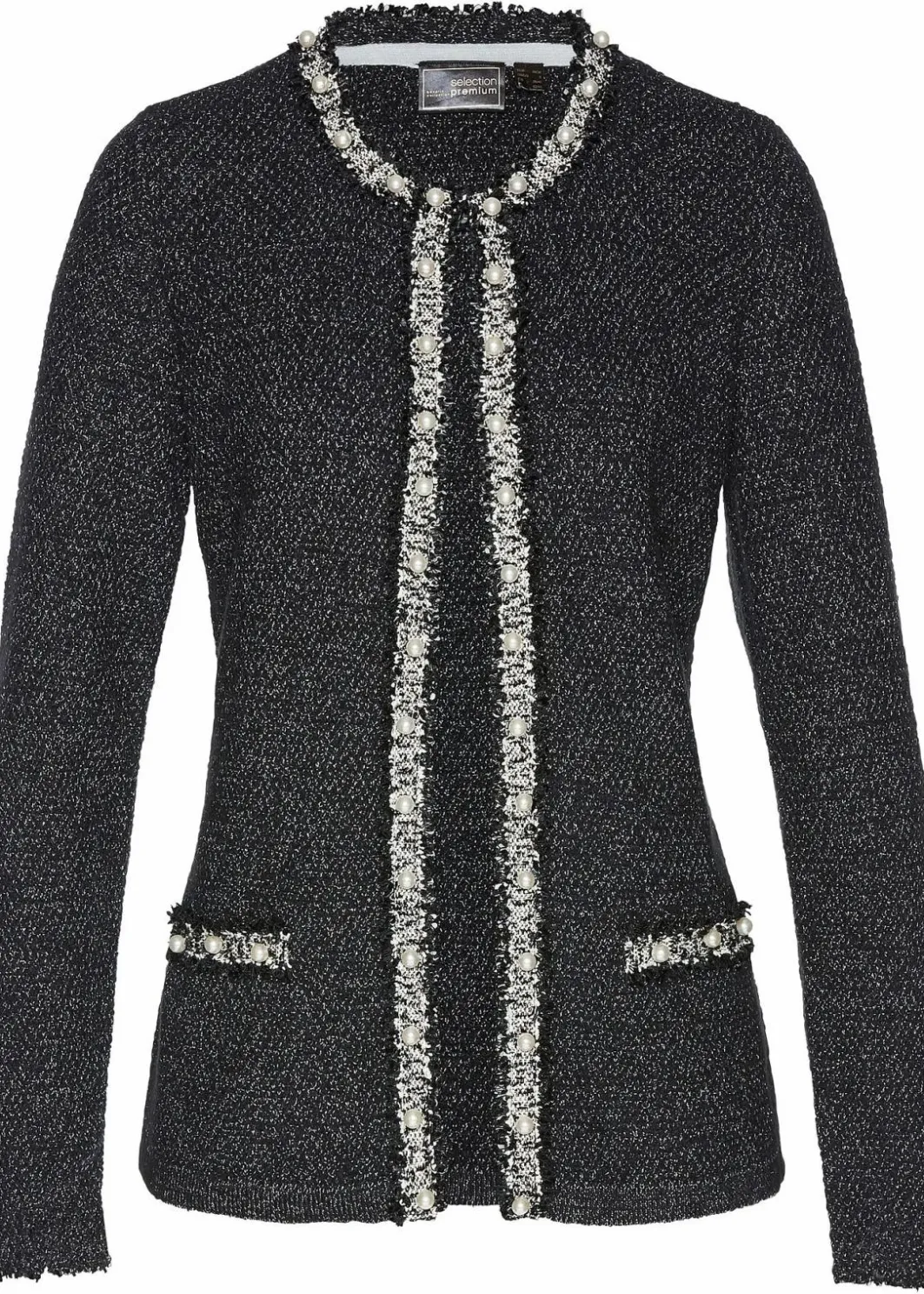 Damen bonprix Bekleidung·Umstandsmode|Bekleidung·Jeans|Strickjacke mit Perlen