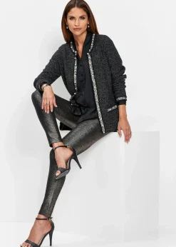 Damen bonprix Bekleidung·Umstandsmode|Bekleidung·Jeans|Strickjacke mit Perlen