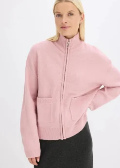 Online Strickjacke mit Reißverschluss Damen Bekleidung·Umstandsmode|Strickmode
