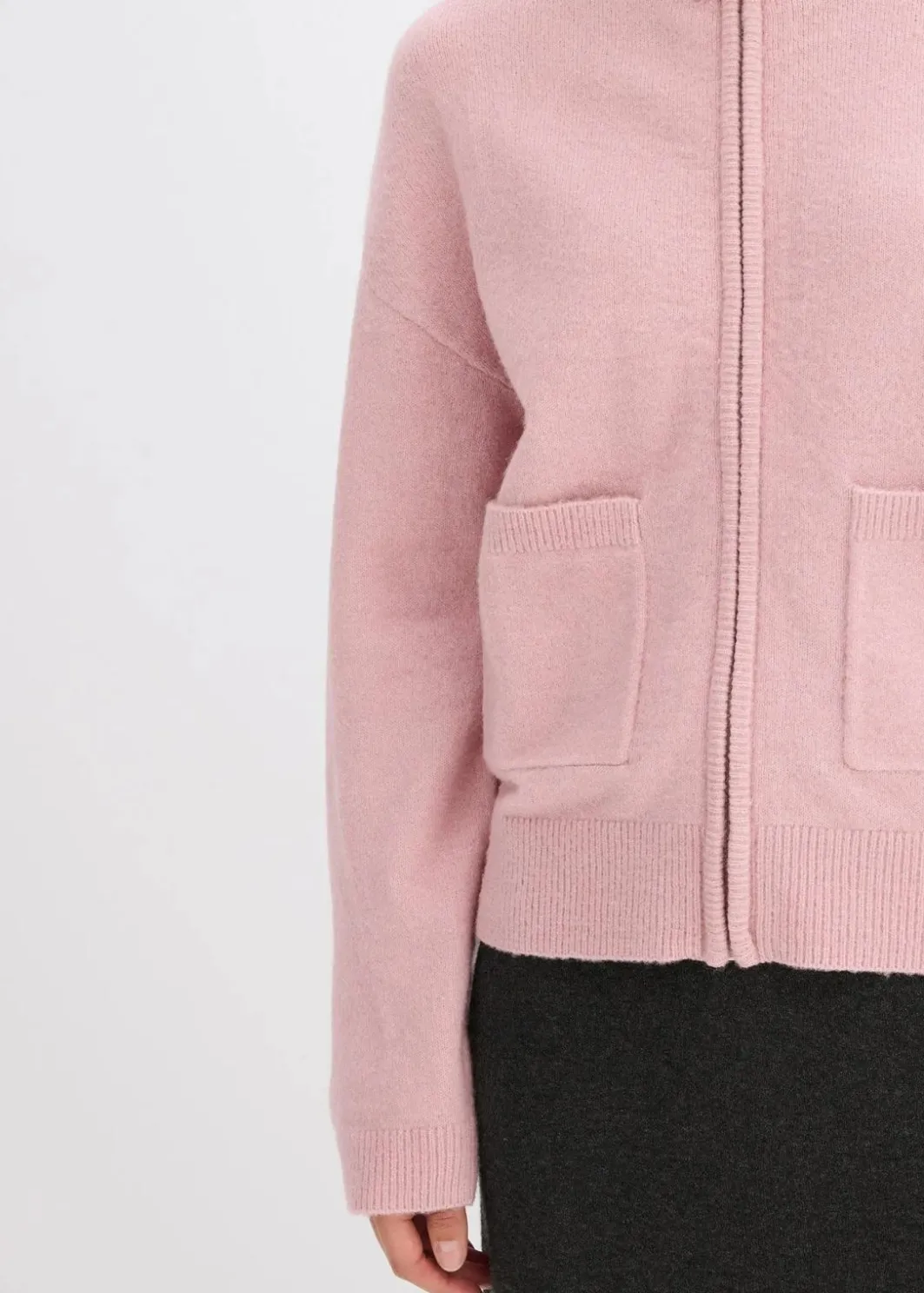 Online Strickjacke mit Reißverschluss Damen Bekleidung·Umstandsmode|Strickmode