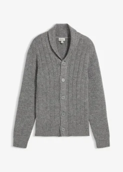 Hot Strickjacke mit Rippenmuster Herren Pullover & Strickjacken|Große Größen
