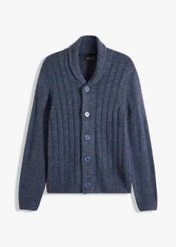 Herren bonprix Große Größen|Pullover & Strickjacken|Strickjacke mit Rippenmuster