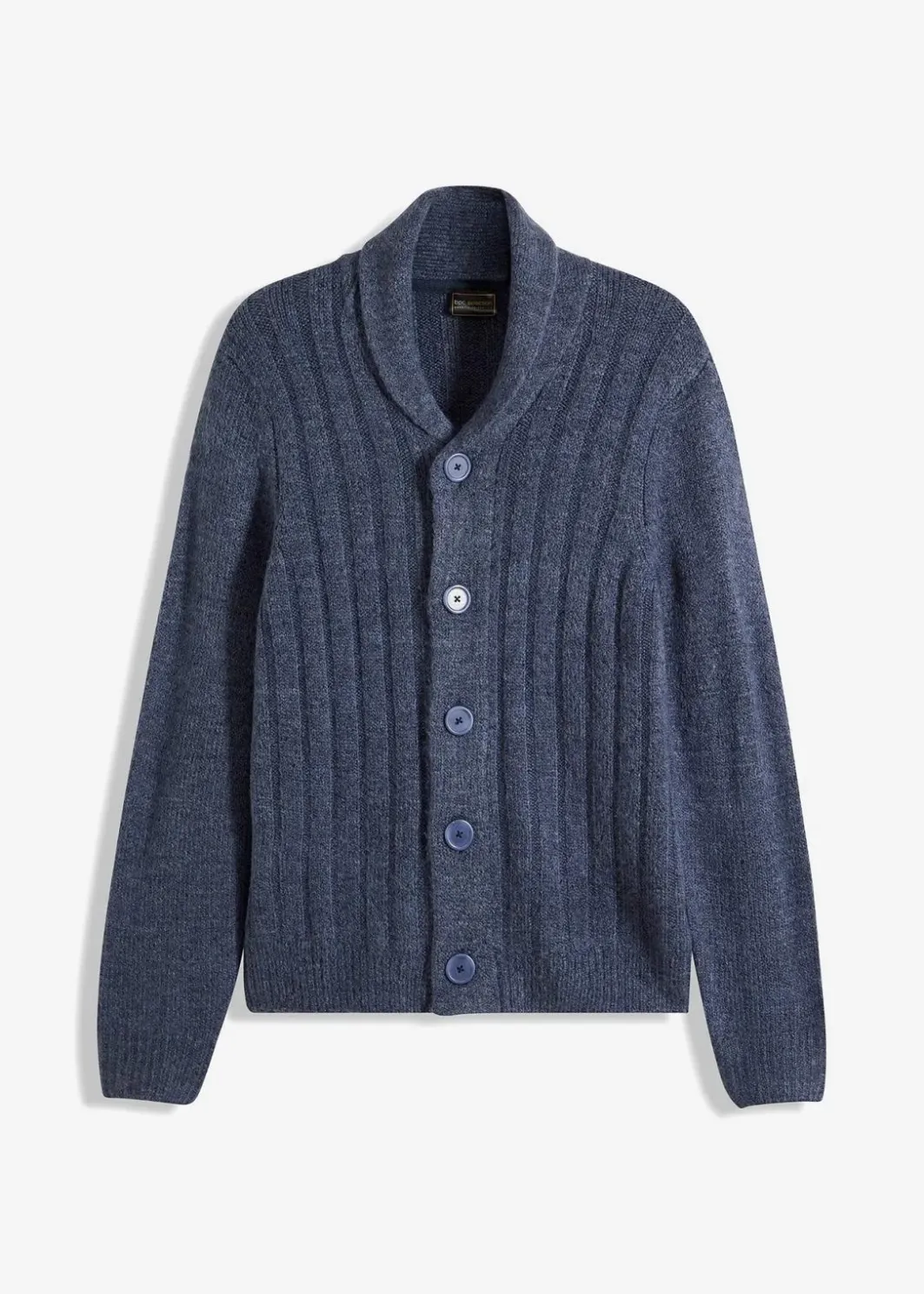Herren bonprix Große Größen|Pullover & Strickjacken|Strickjacke mit Rippenmuster
