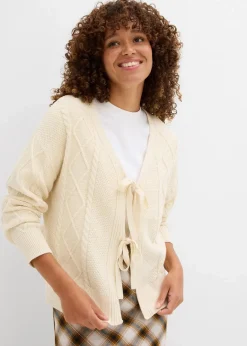 Damen bonprix Bekleidung·Umstandsmode|Strickmode|Strickjacke mit Schleifen