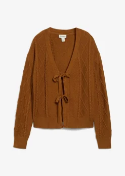 Damen bonprix Bekleidung·Umstandsmode|Strickmode|Strickjacke mit Schleifen