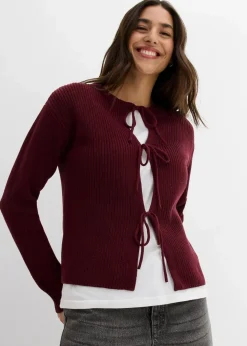 Strickjacke mit Schleifen-Detail Damen Bekleidung·Umstandsmode|Bekleidung·Jeans