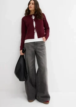 Strickjacke mit Schleifen-Detail Damen Bekleidung·Umstandsmode|Bekleidung·Jeans