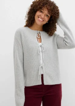 Online Strickjacke mit Schleifen-Detail Damen Pullover & Strickjacken|Strickmode