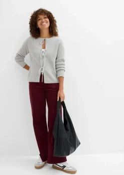 Online Strickjacke mit Schleifen-Detail Damen Pullover & Strickjacken|Strickmode