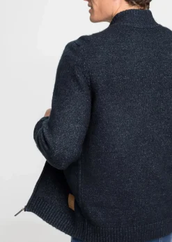 Herren bonprix Große Größen|Pullover & Strickjacken|Strickjacke mit Stehkragen