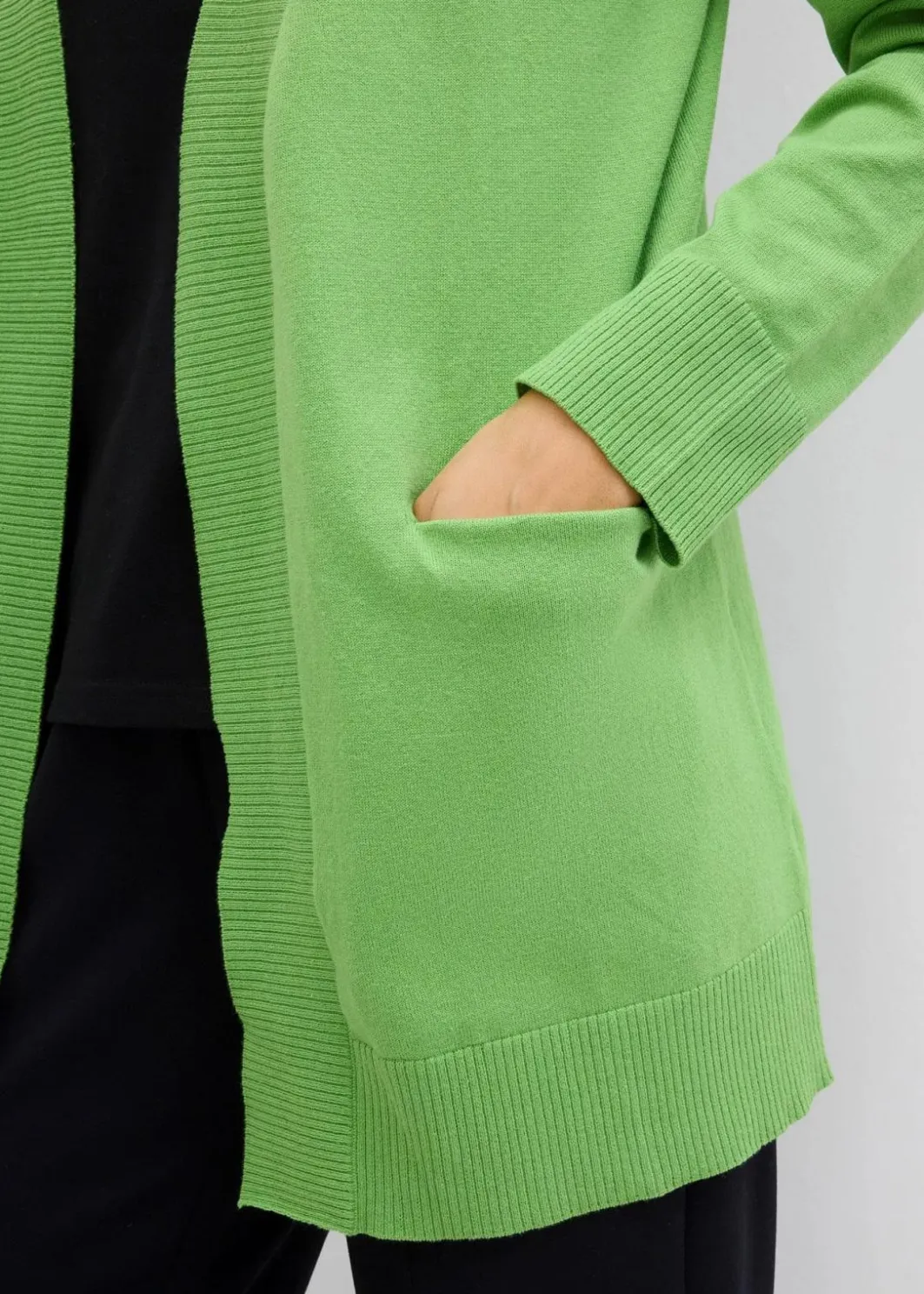 New Strickjacke mit Taschen, Langarm Damen Bekleidung·Umstandsmode|Bekleidung·Röcke