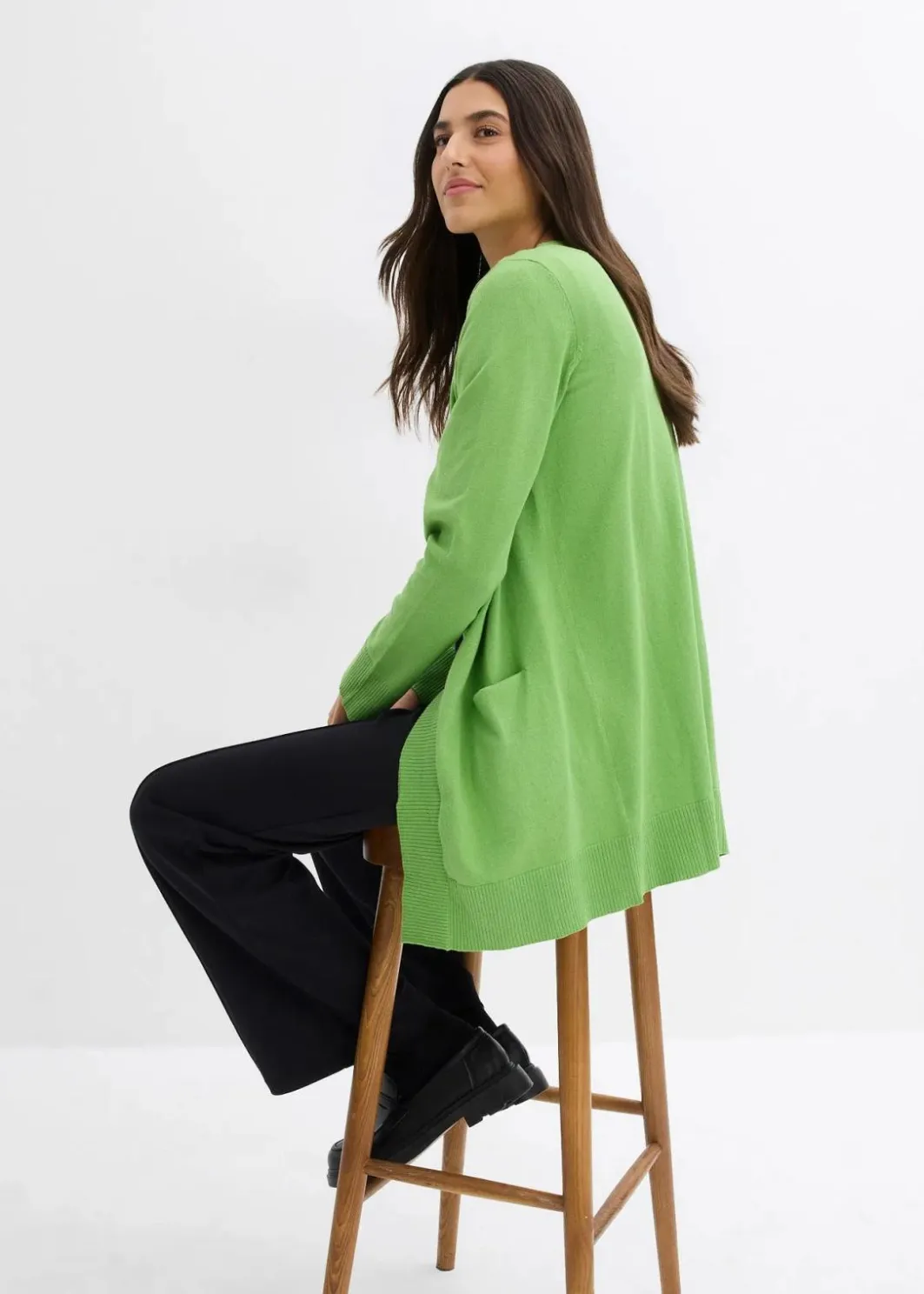 New Strickjacke mit Taschen, Langarm Damen Bekleidung·Umstandsmode|Bekleidung·Röcke