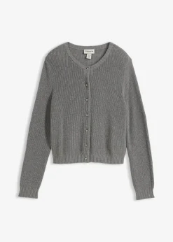Sale Strickjacke mit Zierknöpfen aus Woll-Mix Damen Bekleidung·Umstandsmode|Strickmode
