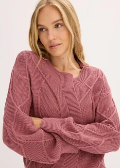 Discount Strickjacke mit Zopfmuster Damen Pullover & Strickjacken|Strickmode