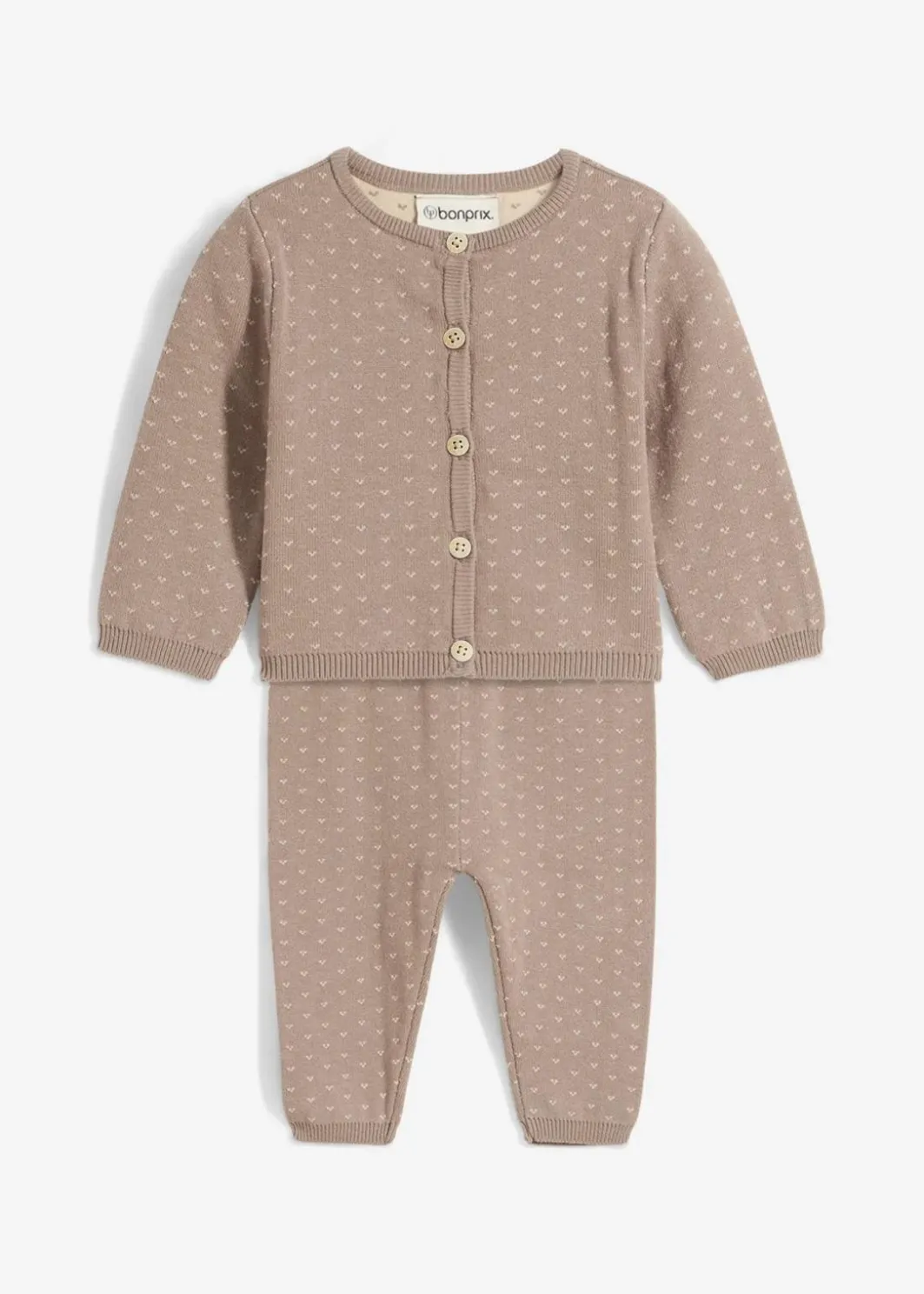 Best Strickjacke und Hose aus Baumwoll-Mix (2-tlg.Set) Kinder Hosen & Leggings|Shirts & Pullover