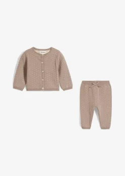 Best Strickjacke und Hose aus Baumwoll-Mix (2-tlg.Set) Kinder Hosen & Leggings|Shirts & Pullover