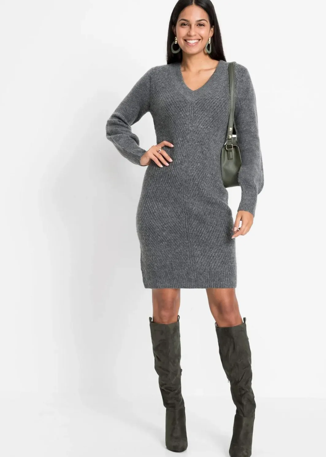 Damen bonprix Kleider|Strickmode|Strickkleid