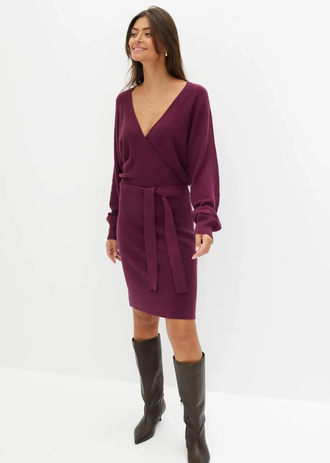 New Strickkleid aus Viskose-Mix Damen Nachhaltigere Materialien|Bekleidung·Pullover & Strickjacken