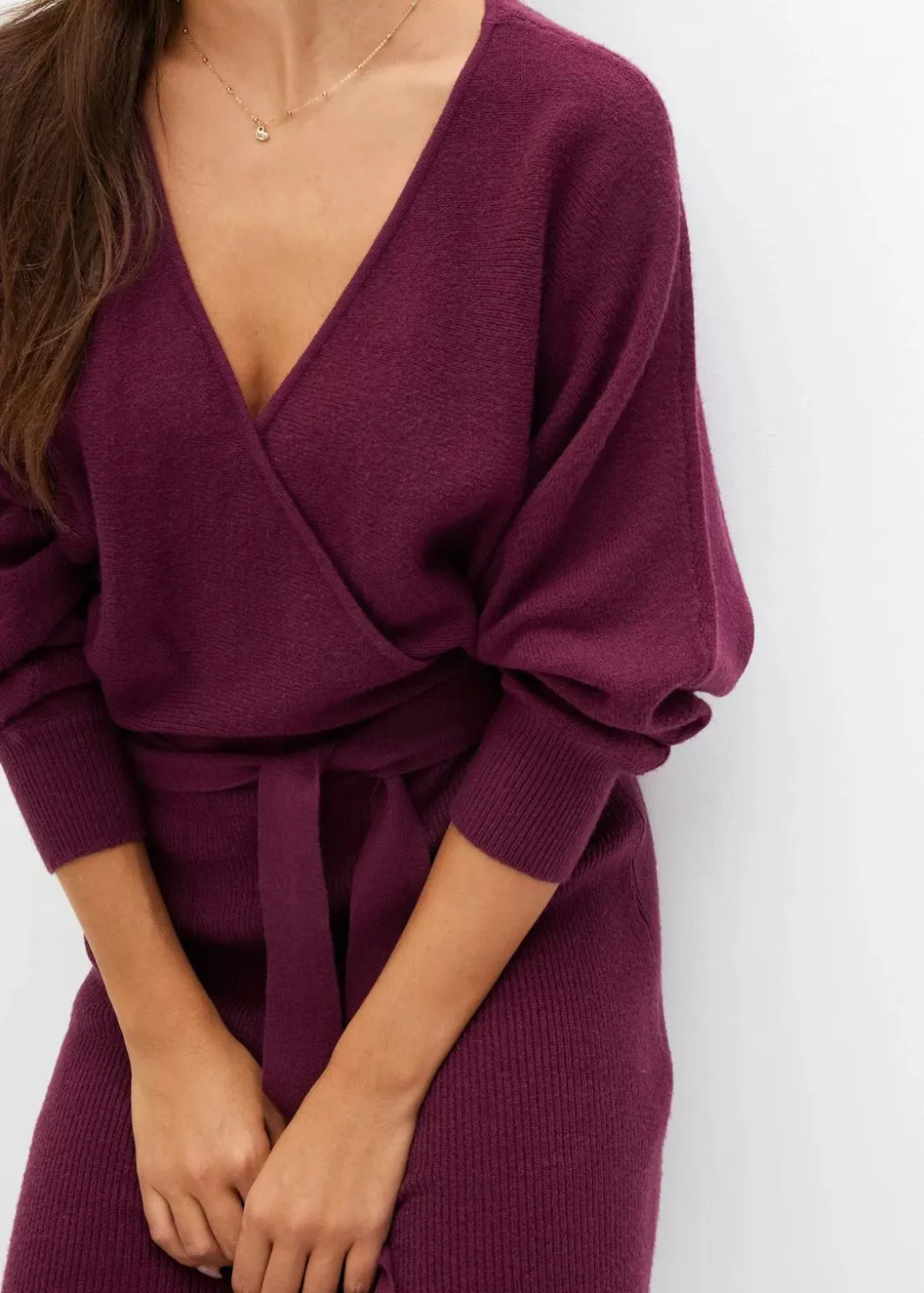New Strickkleid aus Viskose-Mix Damen Nachhaltigere Materialien|Bekleidung·Pullover & Strickjacken