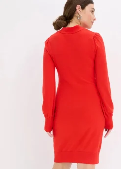 Damen bonprix Bekleidung·Umstandsmode|Strickmode|Strickkleid aus fließendem Viskose-Mix