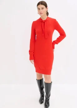 Damen bonprix Bekleidung·Umstandsmode|Strickmode|Strickkleid aus fließendem Viskose-Mix