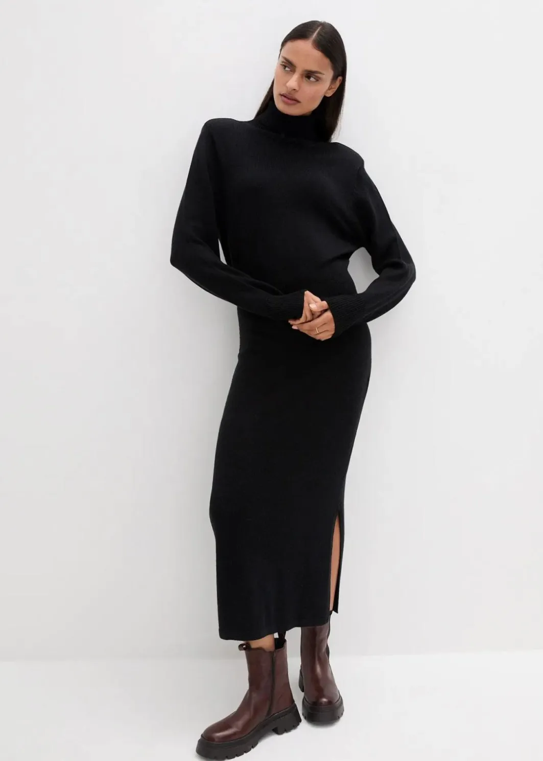 Sale Strickkleid aus Merinowolle Damen Kleider|Strickmode