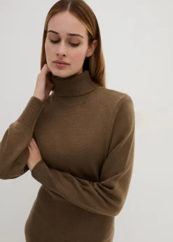 Damen bonprix Kleider|Strickmode|Strickkleid aus Merinowolle