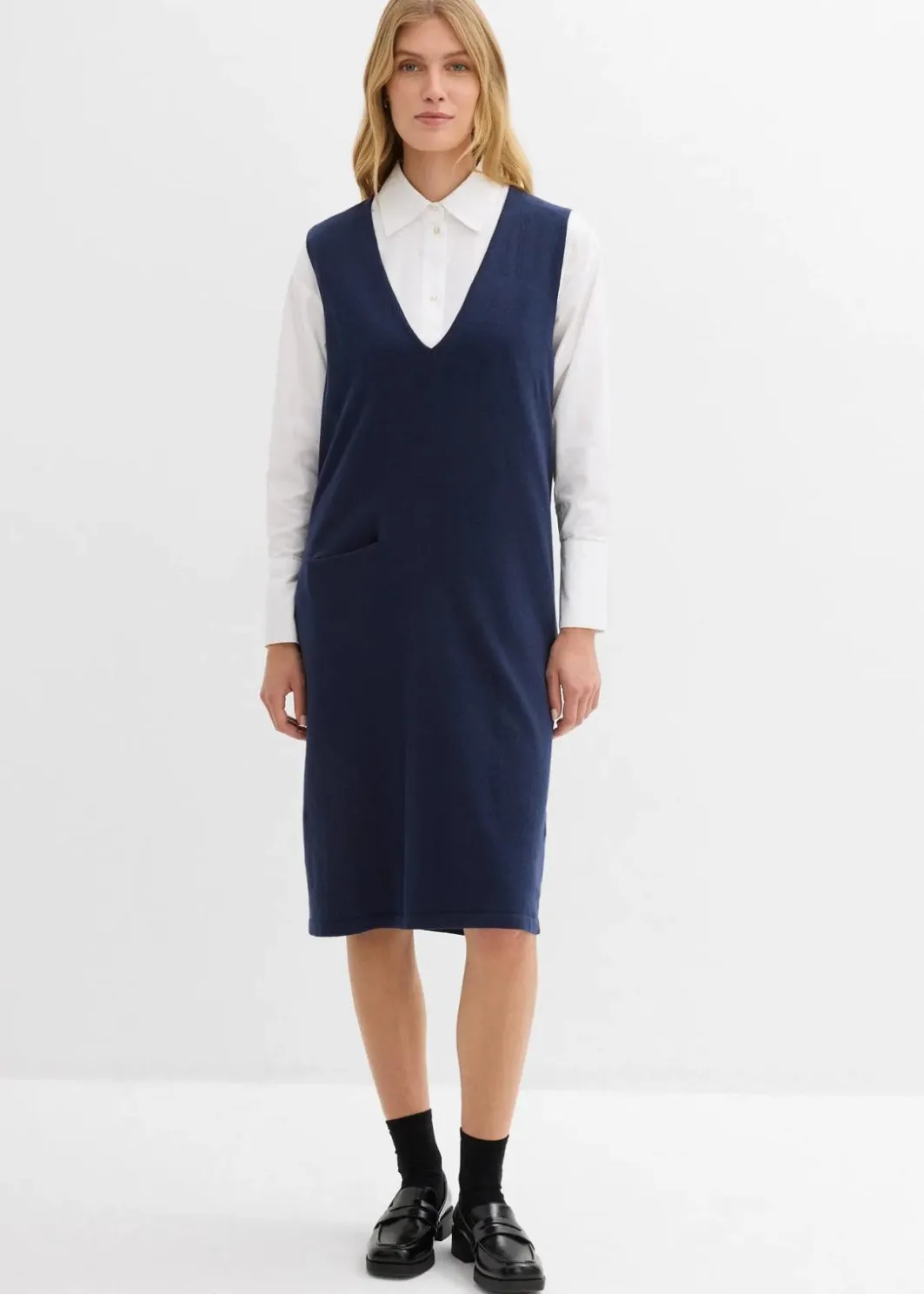 Damen bonprix Bekleidung·Umstandsmode|Strickmode|Strickkleid aus reiner Baumwolle