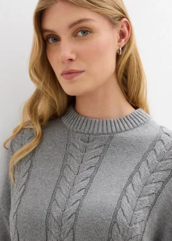 New Strickkleid aus reiner Baumwolle Damen Bekleidung·Umstandsmode|Strickmode