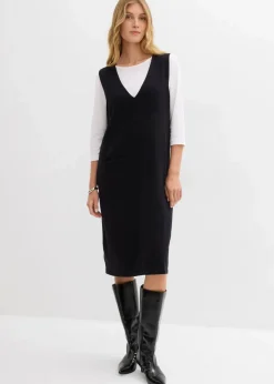New Strickkleid aus reiner Baumwolle Damen Bekleidung·Umstandsmode|Strickmode