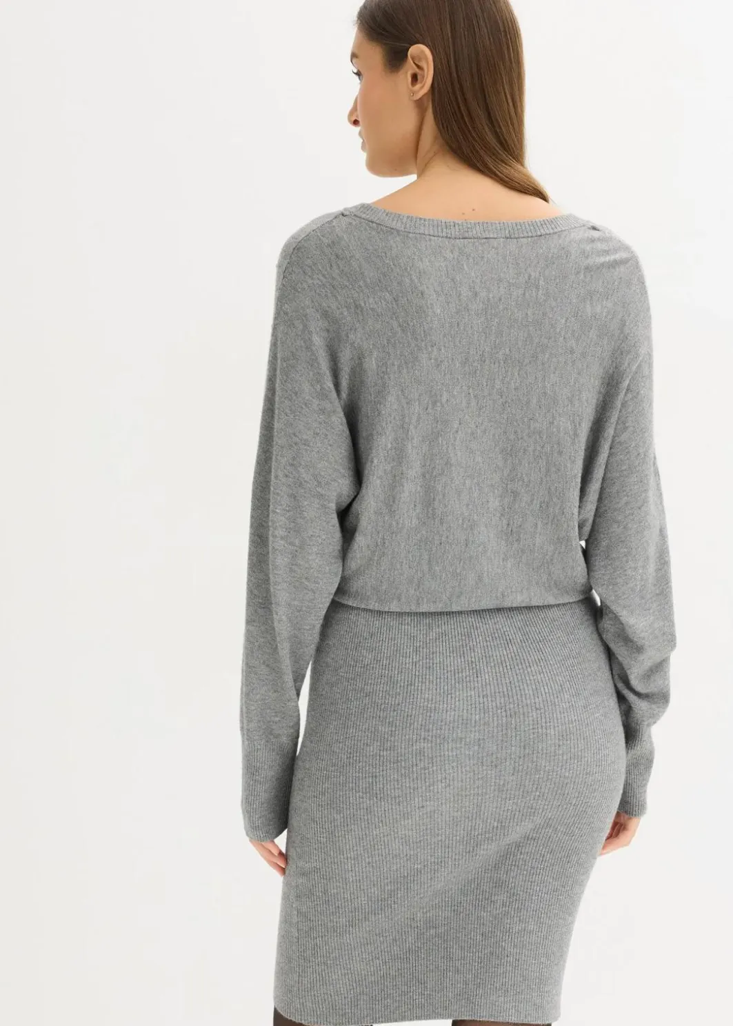 Strickkleid aus softem Viskose-Mix Damen Kleider|Strickmode