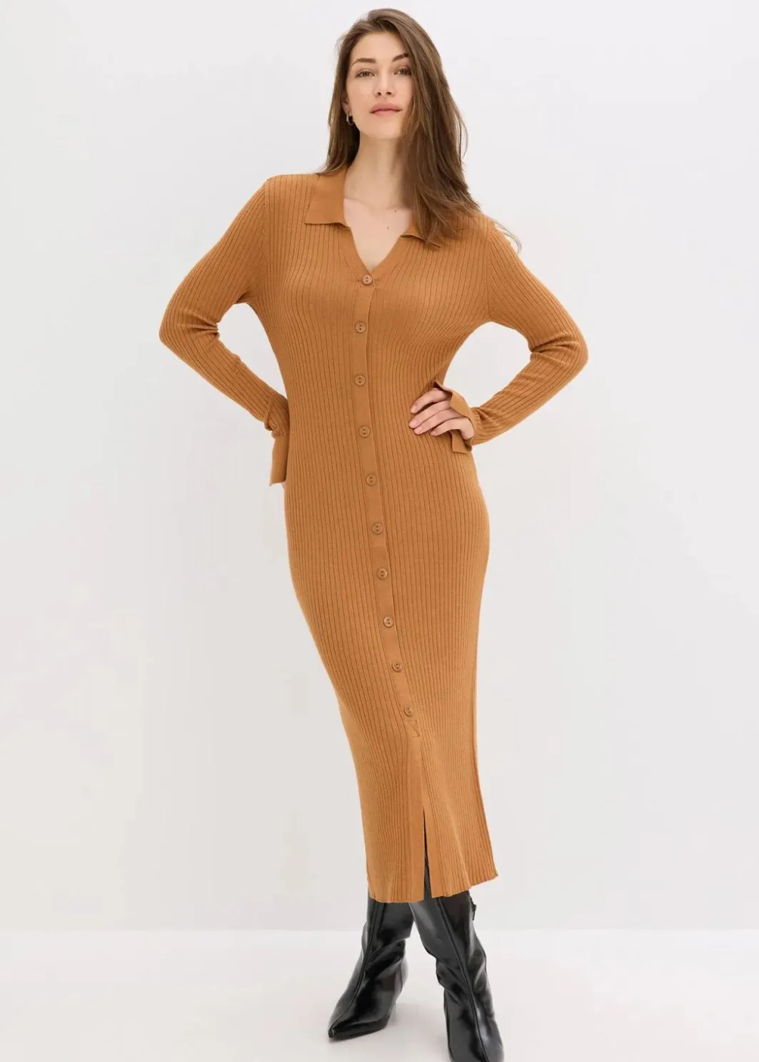 Best Strickkleid aus softem Viskose-Mix Damen Bekleidung·Umstandsmode|Strickmode