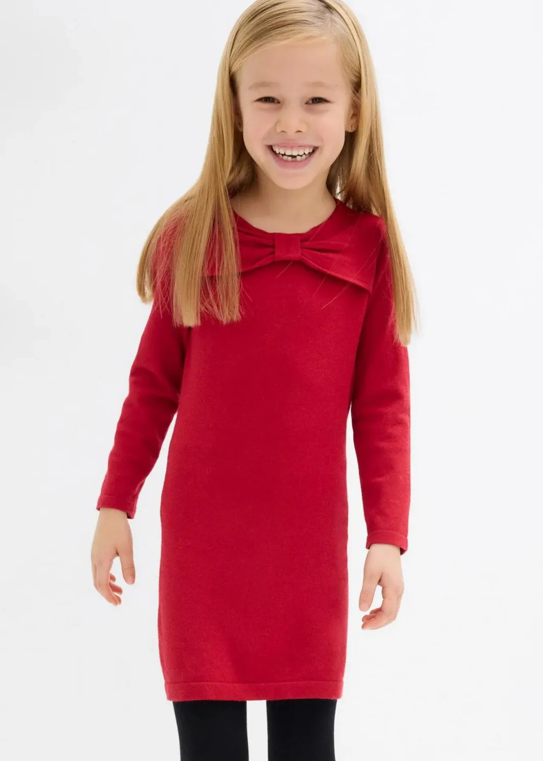 Kinder bonprix Mädchen 2-8 Jahre·Kleider & Röcke|Strickkleid aus softem Viskose-Mix