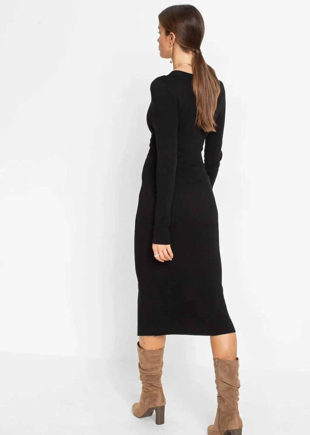 Damen bonprix Bekleidung·Umstandsmode|Bekleidung·Pullover & Strickjacken|Strickkleid aus Viskose-Mix