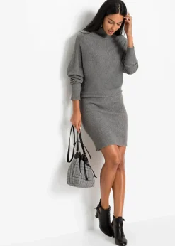 Damen bonprix Bekleidung·Pullover & Strickjacken|Kleider|Strickkleid aus Viskose-Mix