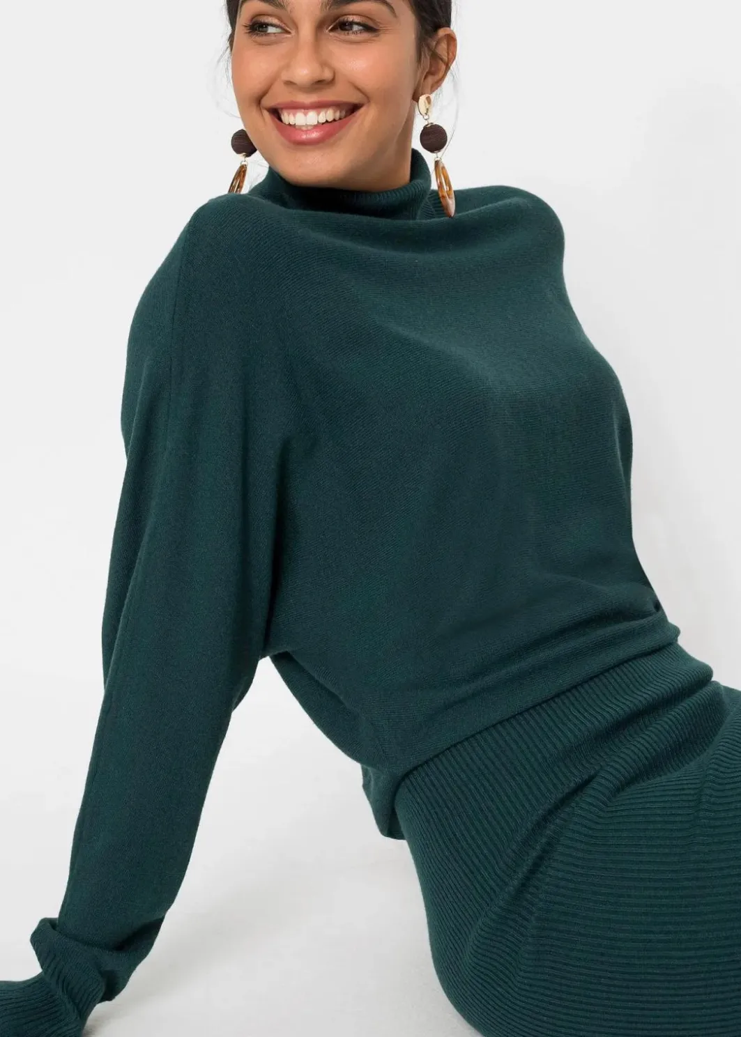 Strickkleid aus Viskose-Mix Damen Bekleidung·Umstandsmode|Strickmode
