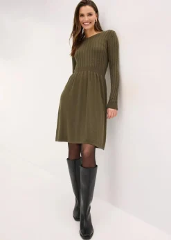 Best Strickkleid aus Viskose-Mix Damen Bekleidung·Umstandsmode|Strickmode