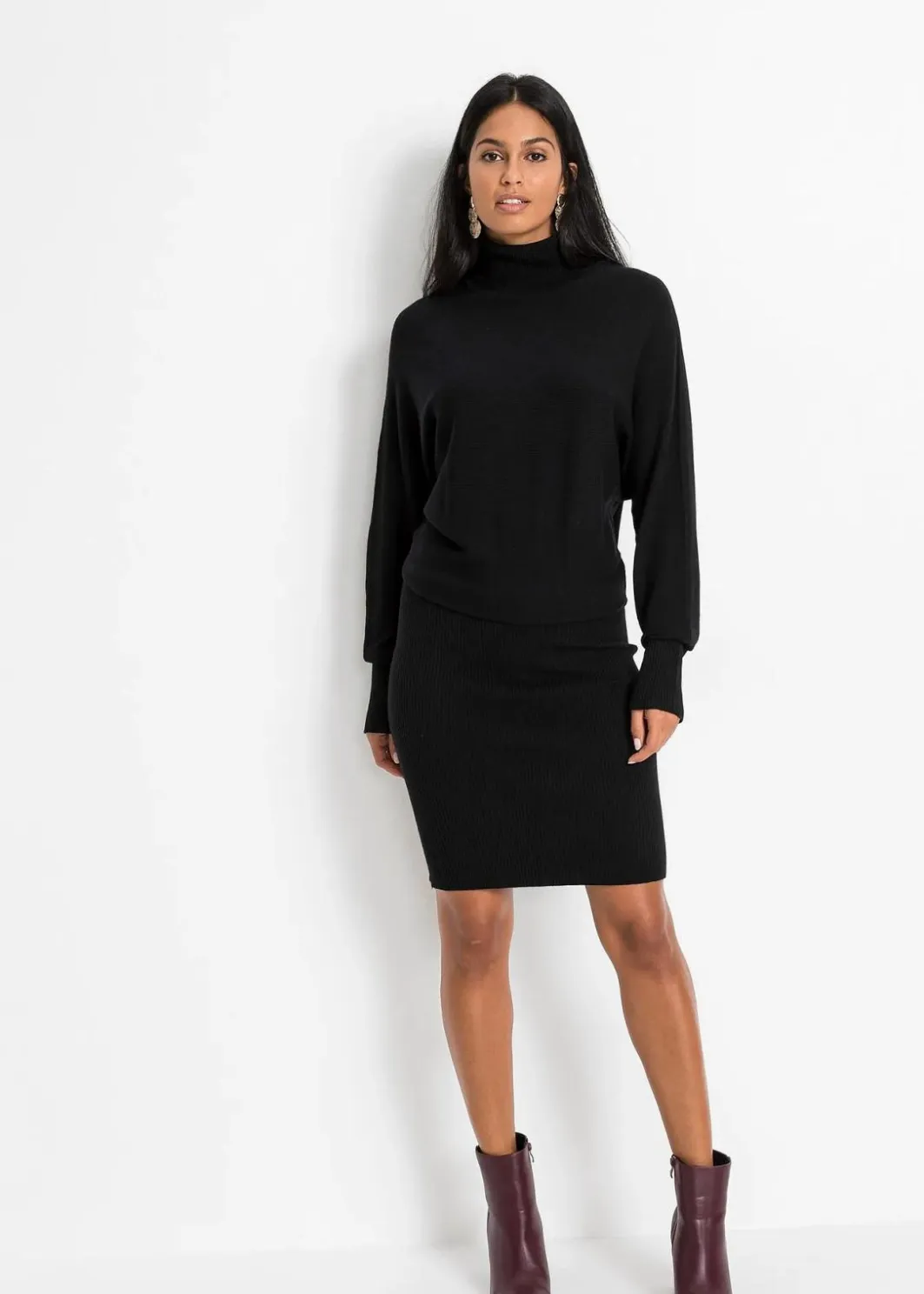Damen bonprix Bekleidung·Umstandsmode|Strickmode|Strickkleid aus Viskose-Mix
