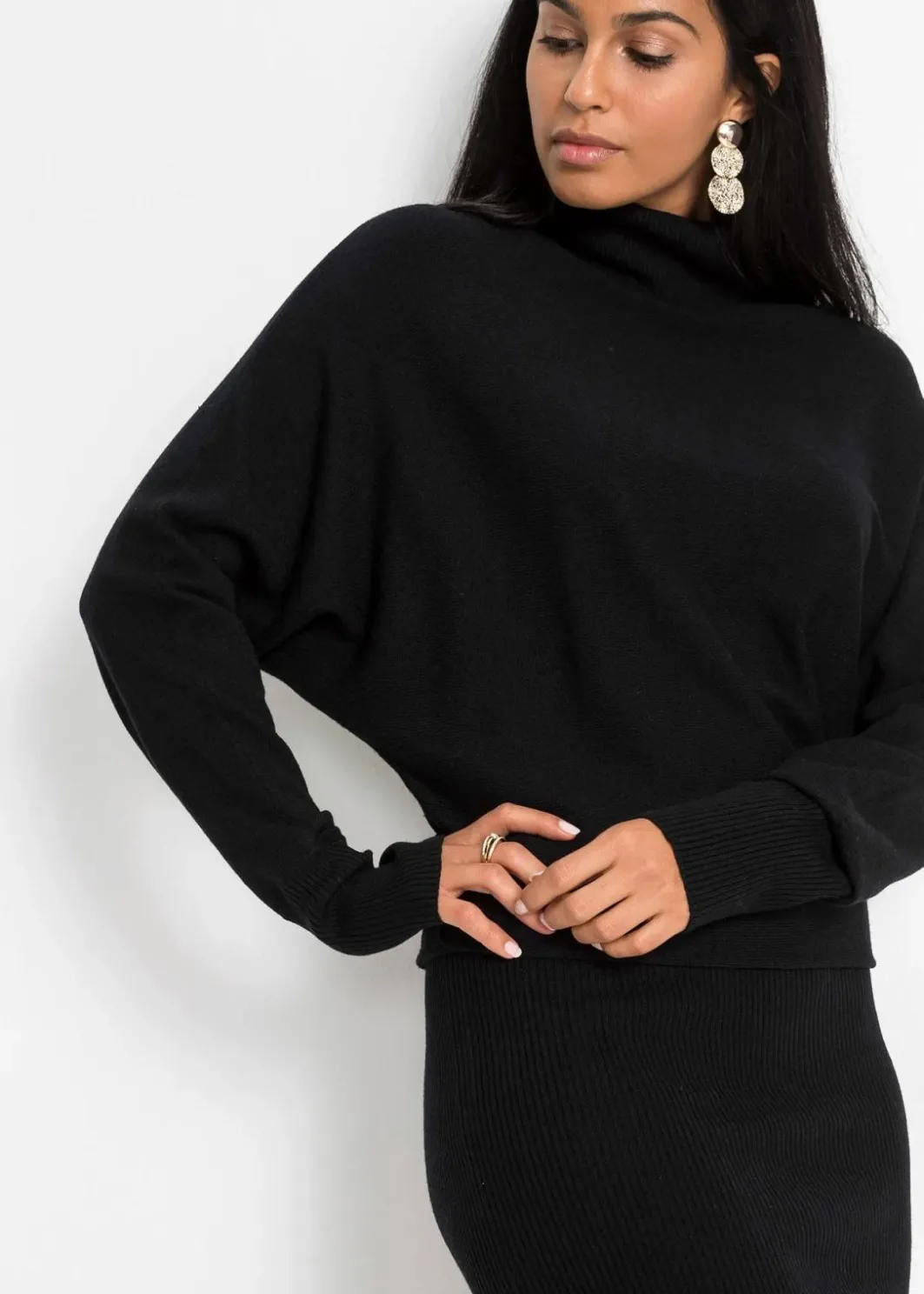 Damen bonprix Bekleidung·Umstandsmode|Strickmode|Strickkleid aus Viskose-Mix
