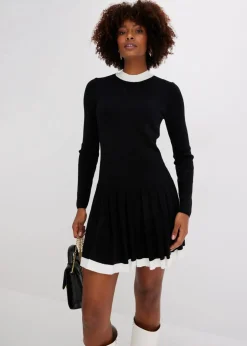 Clearance Strickkleid aus Viskose-Mix Damen Strickmode|Kleider
