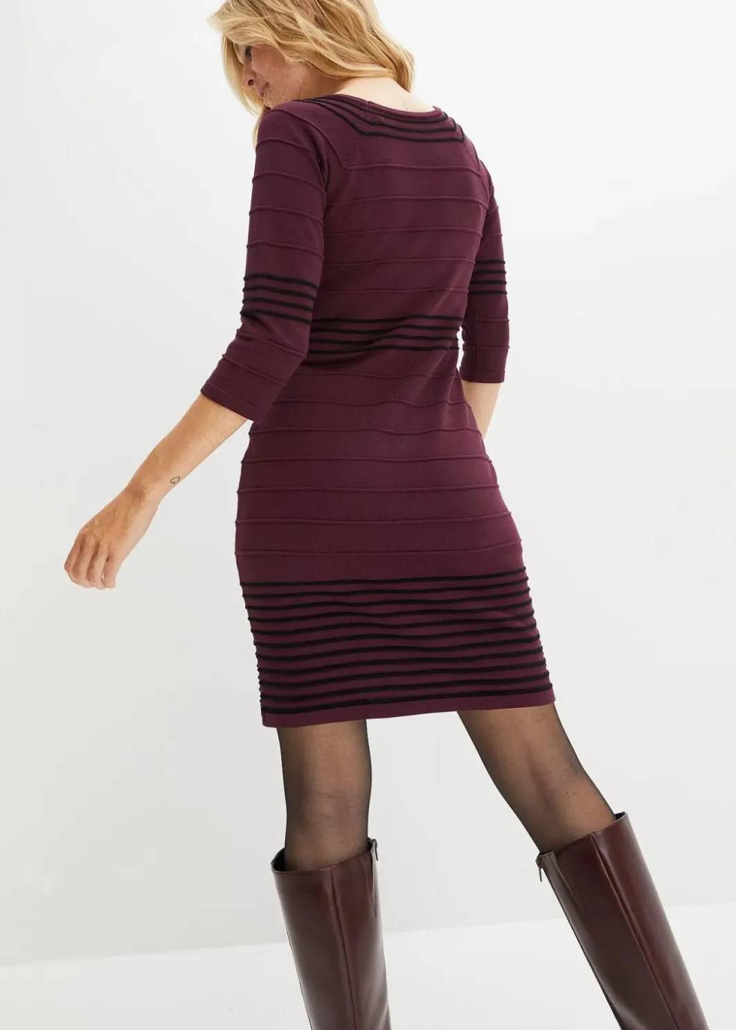 Best Strickkleid aus weichem Viskose-Mix Damen Kleider|Strickmode