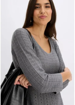Damen bonprix Bekleidung·Umstandsmode|Strickmode|Strickkleid aus weichem Viskose-Mix