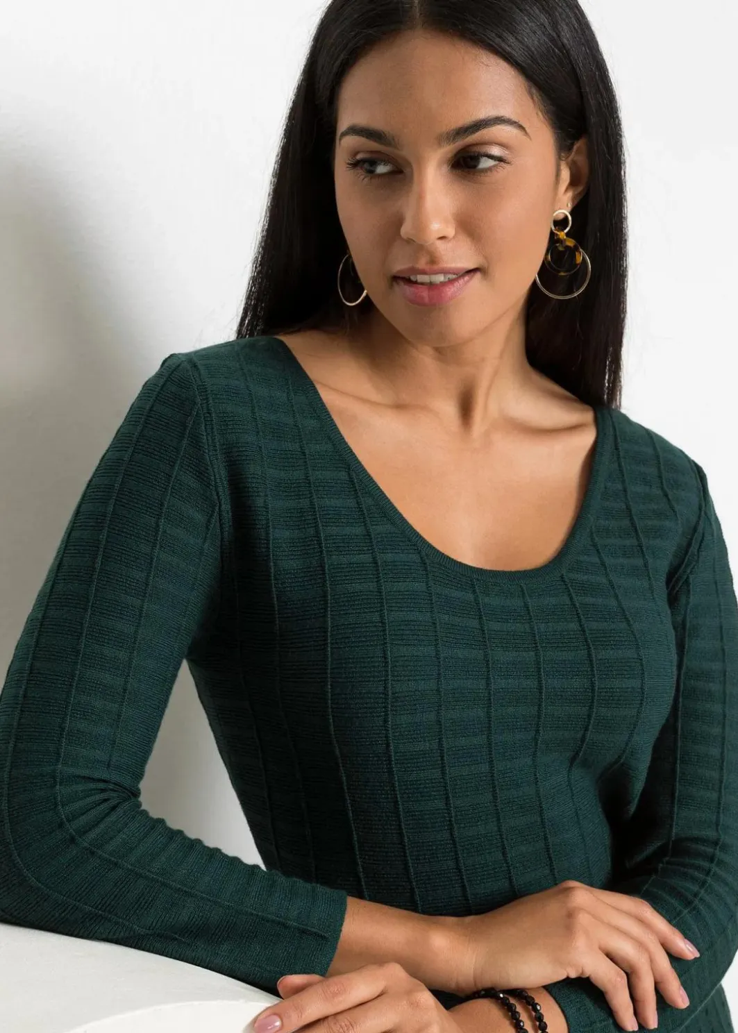 Clearance Strickkleid aus weichem Viskose-Mix Damen Bekleidung·Umstandsmode|Strickmode