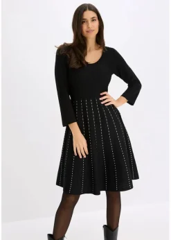 Discount Strickkleid aus weichem Viskose-Mix Damen Kleider|Bekleidung·Pullover & Strickjacken
