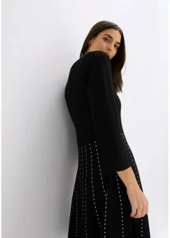 Discount Strickkleid aus weichem Viskose-Mix Damen Kleider|Bekleidung·Pullover & Strickjacken