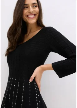 Discount Strickkleid aus weichem Viskose-Mix Damen Kleider|Bekleidung·Pullover & Strickjacken